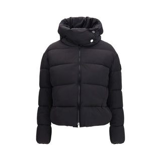 PINKO Black Nylon Full-Length Jacket