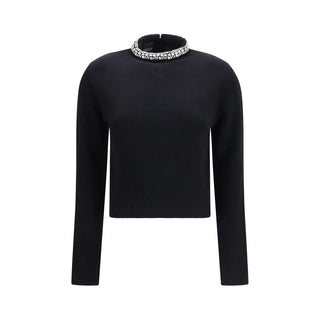 PINKO Black Wool Oves Aries Sweatshirt