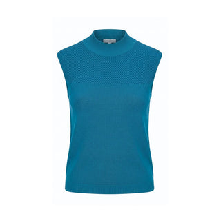 Malo Blue Silk Women Sweater