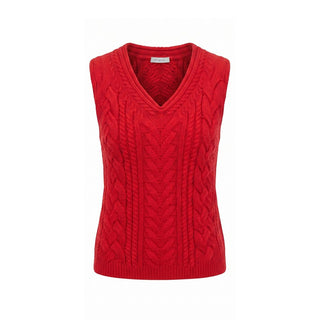 Malo Red Cotton Women Sweater