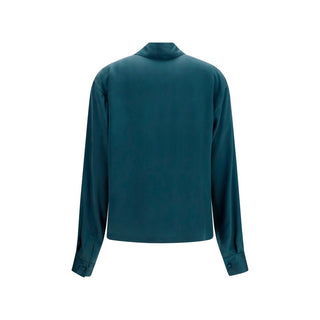 Tom Ford Blue Silk Dress Shirt
