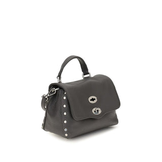 Zanellato Gray Calf Leather Bos Taurus Shoulder Bag