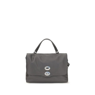 Zanellato Gray Calf Leather Bos Taurus Shoulder Bag