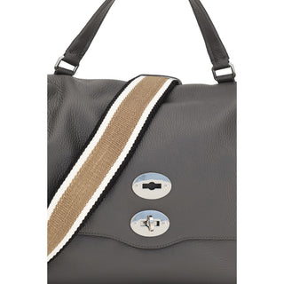 Zanellato Gray Calf Leather Bos Taurus Shoulder Bag