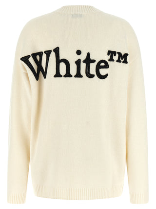 Off-White Bicolor Wool Cardigan