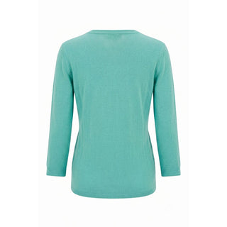 Malo Blue Cotton Women Sweater