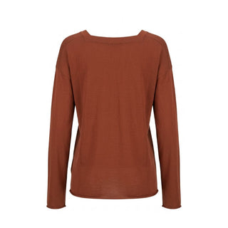 Malo Brown Cotton Women's Sweater