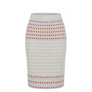 Malo Grey Silk Women Skirt