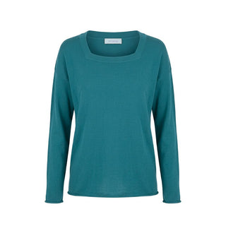 Malo Blue Cotton Women's Sweater