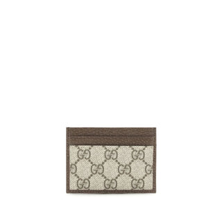 Gucci Brown Fabric Cardholder