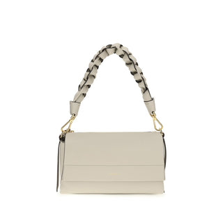 Coccinelle Beige Calf Leather Bos Taurus Shoulder Bag