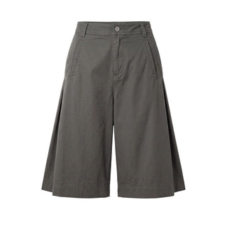 Mr&Mrs Italy Grey Cotton Women Shorts