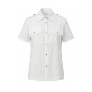 Mr&Mrs Italy White Cotton Women Shirt