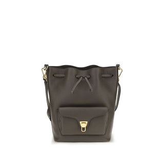 Coccinelle Brown Calf Leather Bos Taurus Backet Bag
