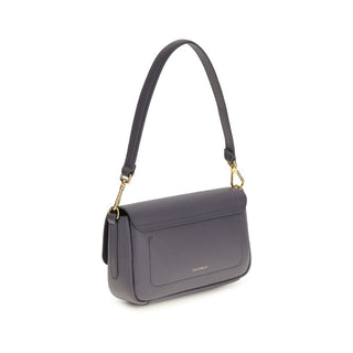 Coccinelle Blue Calf Leather Bos Taurus Shoulder Bag