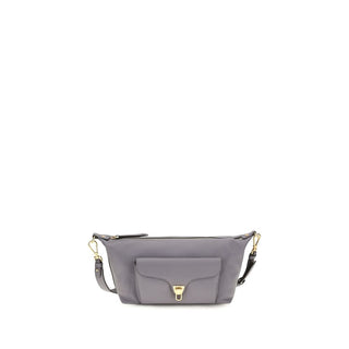 Coccinelle Gray Calf Leather Bos Taurus Shoulder Bag