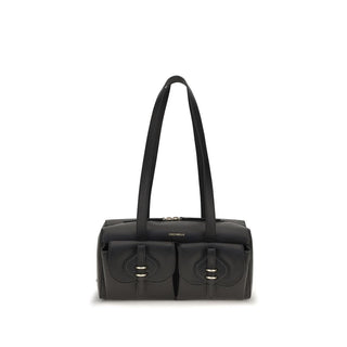Coccinelle Black Calf Leather Bos Taurus Shoulder Bag