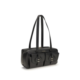 Coccinelle Black Calf Leather Bos Taurus Shoulder Bag