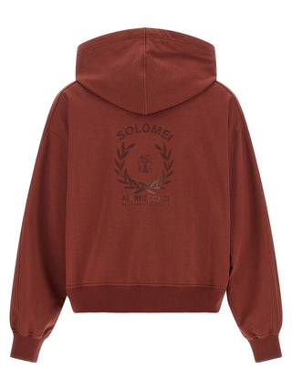 Brunello Cucinelli Bordeaux Cotton Sweatshirt