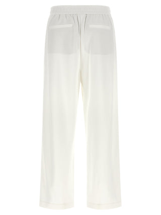Brunello Cucinelli White Cotton Joggers (Workout Pants)
