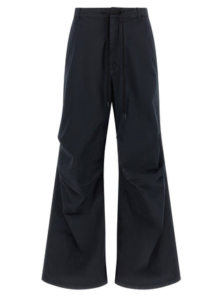 MM6 Maison Margiela Blue Cotton Casual Pants