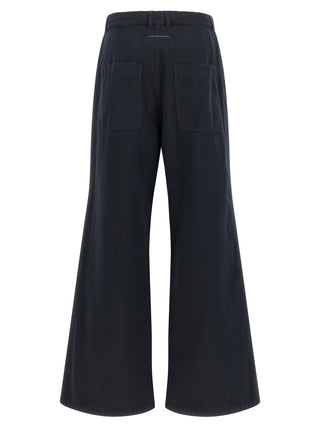 MM6 Maison Margiela Blue Cotton Casual Pants