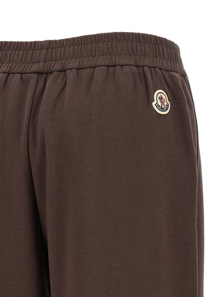 Moncler Brown Cotton Joggers (Workout Pants)