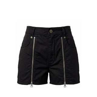 Mr&Mrs Italy Black Cotton Women Shorts