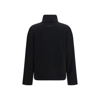 MM6 Black Wool Oves Aries Sweatshirt