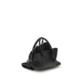 The Attico Black Calf Leather Bos Taurus Handbag