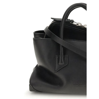 The Attico Black Calf Leather Bos Taurus Handbag