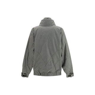 The Attico Gray Cotton Bomber