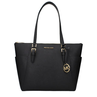 Michael Kors Black Leather Shoulder Bag