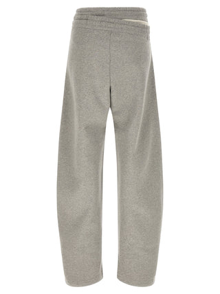 The Attico Gray Cotton Casual Pants