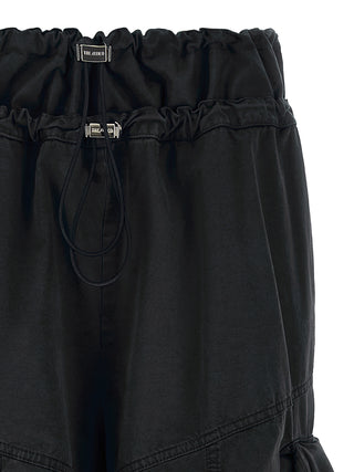 The Attico Black Cotton Cargo Pants