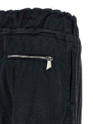 The Attico Black Cotton Cargo Pants