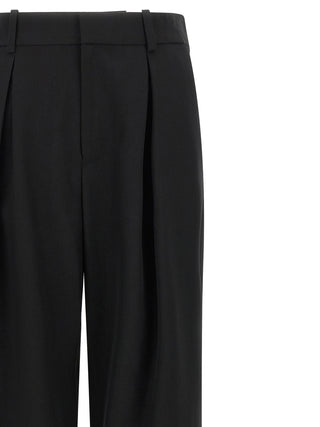 MM6 Maison Margiela Black Polyester Casual Pants