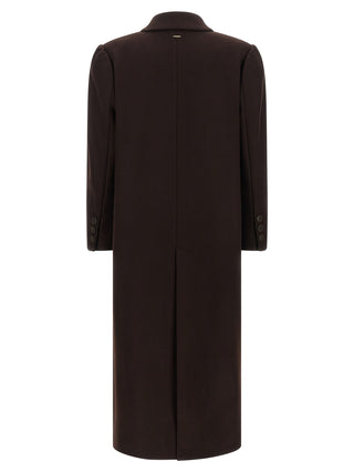 Twinset Brown Wool Coat