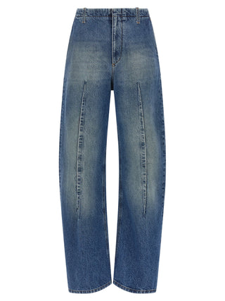 MM6 Maison Margiela Blue Cotton High-Waisted Jean