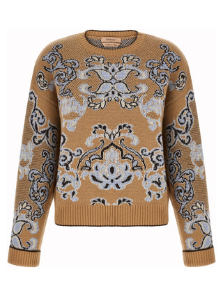 Twinset Brown Wool Cardigan