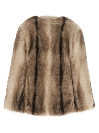 Twinset Brown Polyester Full-Length Jacket