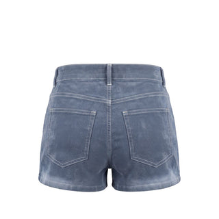 Mr&Mrs Italy Blue Cotton Women Shorts