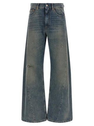 MM6 Maison Margiela Blue Cotton Jeans Denim
