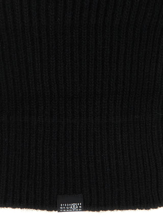 MM6 Maison Margiela Black Wool Hat