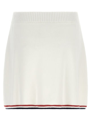 Brunello Cucinelli White Cotton Long Skirt