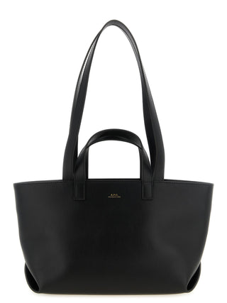 A.P.C. Black Cowhide Tote Bag