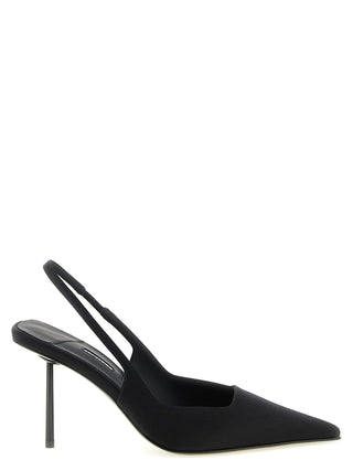 LE SILLA Black Viscose High Heel Pumps