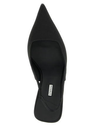 LE SILLA Black Viscose High Heel Pumps