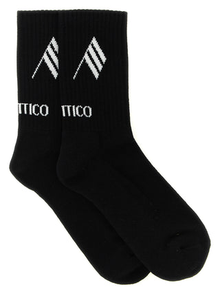 The Attico Bicolor Cotton Socks