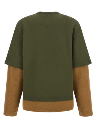 The Attico Bicolor Cotton Sweatshirt